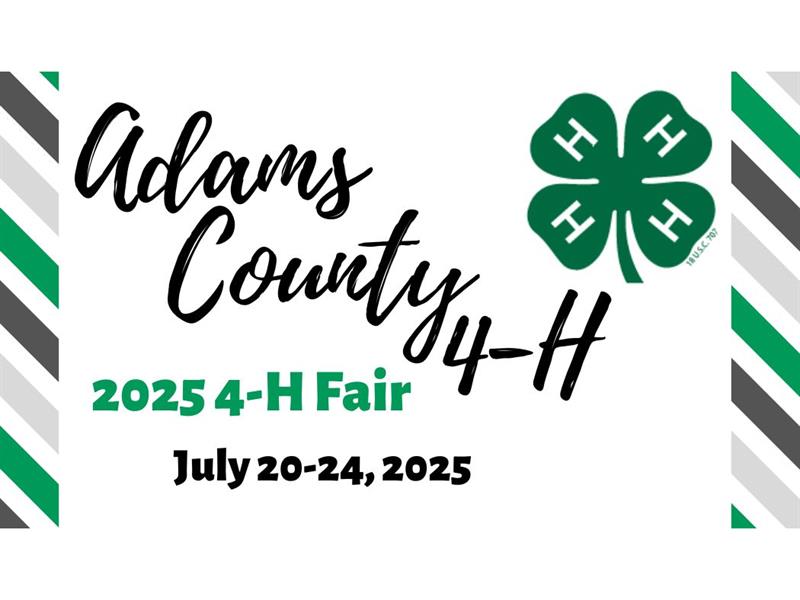 Logo for 2025 Adams County 4-H Fair