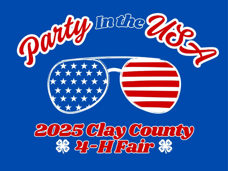 Logo for 2025 Clay County 4-H Fair