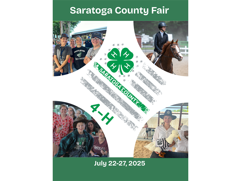 Logo for 2025 Saratoga County 4-H Fair